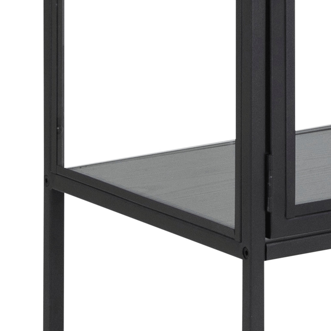 Vitrinekast BOKSKAP Ash Black B77 Vitrinekast BOKSKAP Ash Black B77