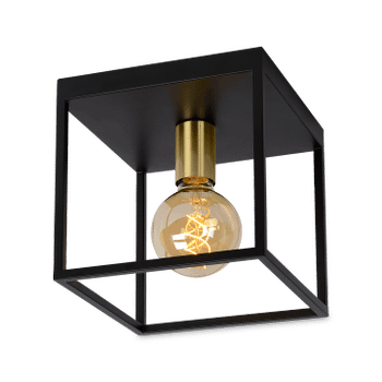 Plafonnier RUBEN 1Del. Zwart/Goud Plafonnier RUBEN 1Del. Zwart/Goud