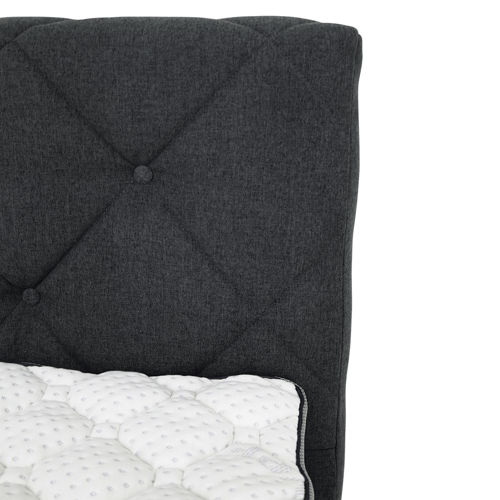 Boxspring DORTMUND 180x200 Antraciet