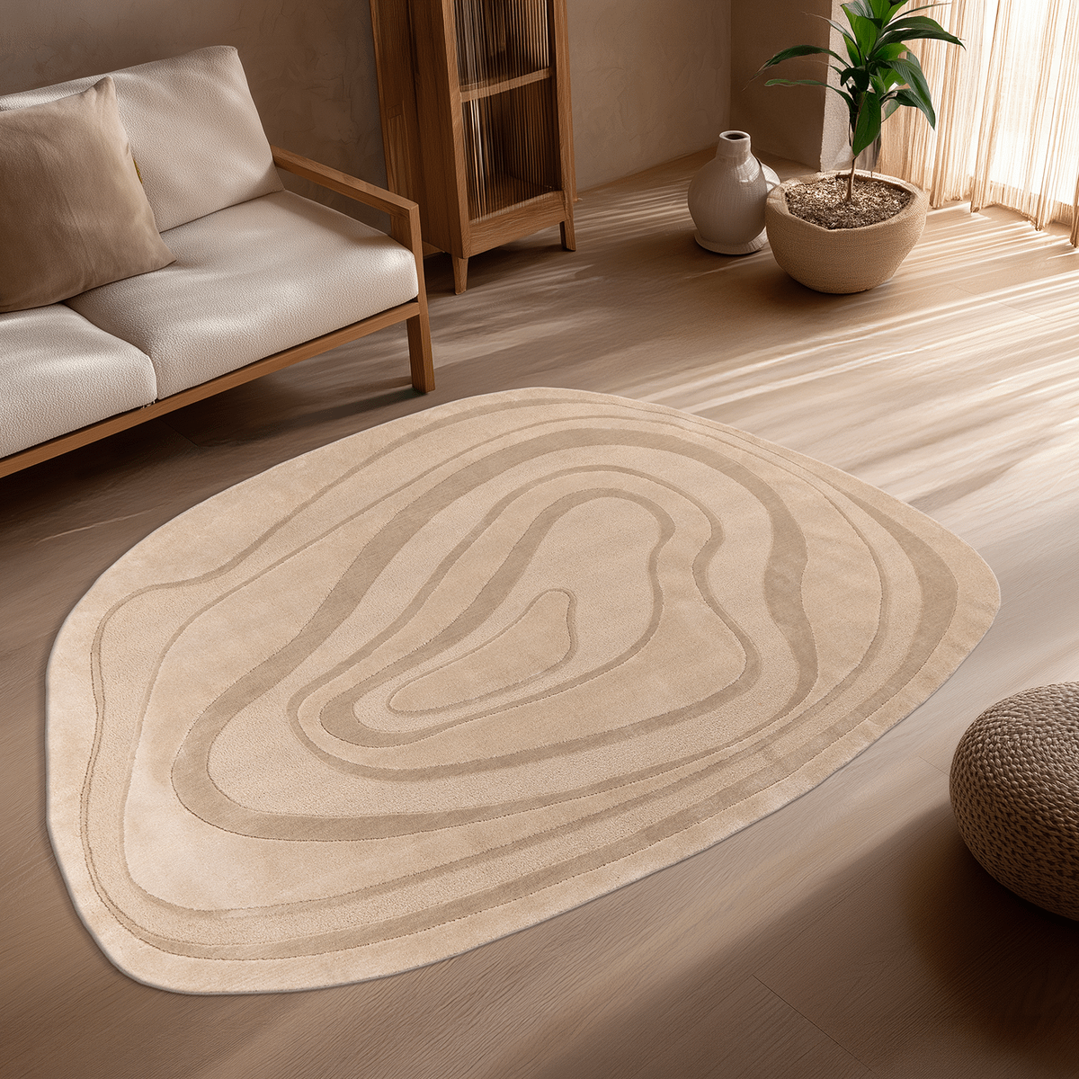 Tapijt LIVORNO 230x160 Flow Beige