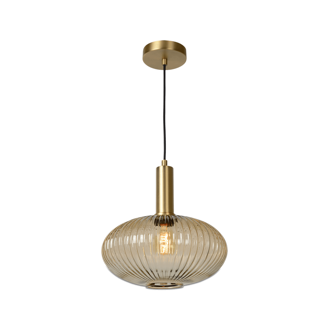 Hanglamp MALOTO Ø30 Amber/Messing Hanglamp MALOTO Ø30 Amber/Messing