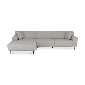 Hoeksalons QUILLO Longchair Links Grijs B325 Hoeksalons QUILLO Longchair Links Grijs B325