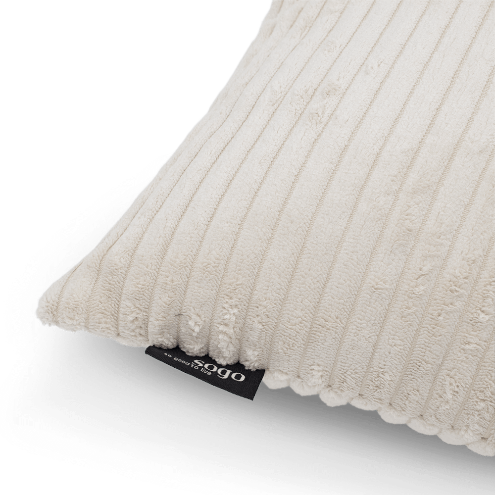 Kussen MILLY 45x45 Ribfluweel Ecru