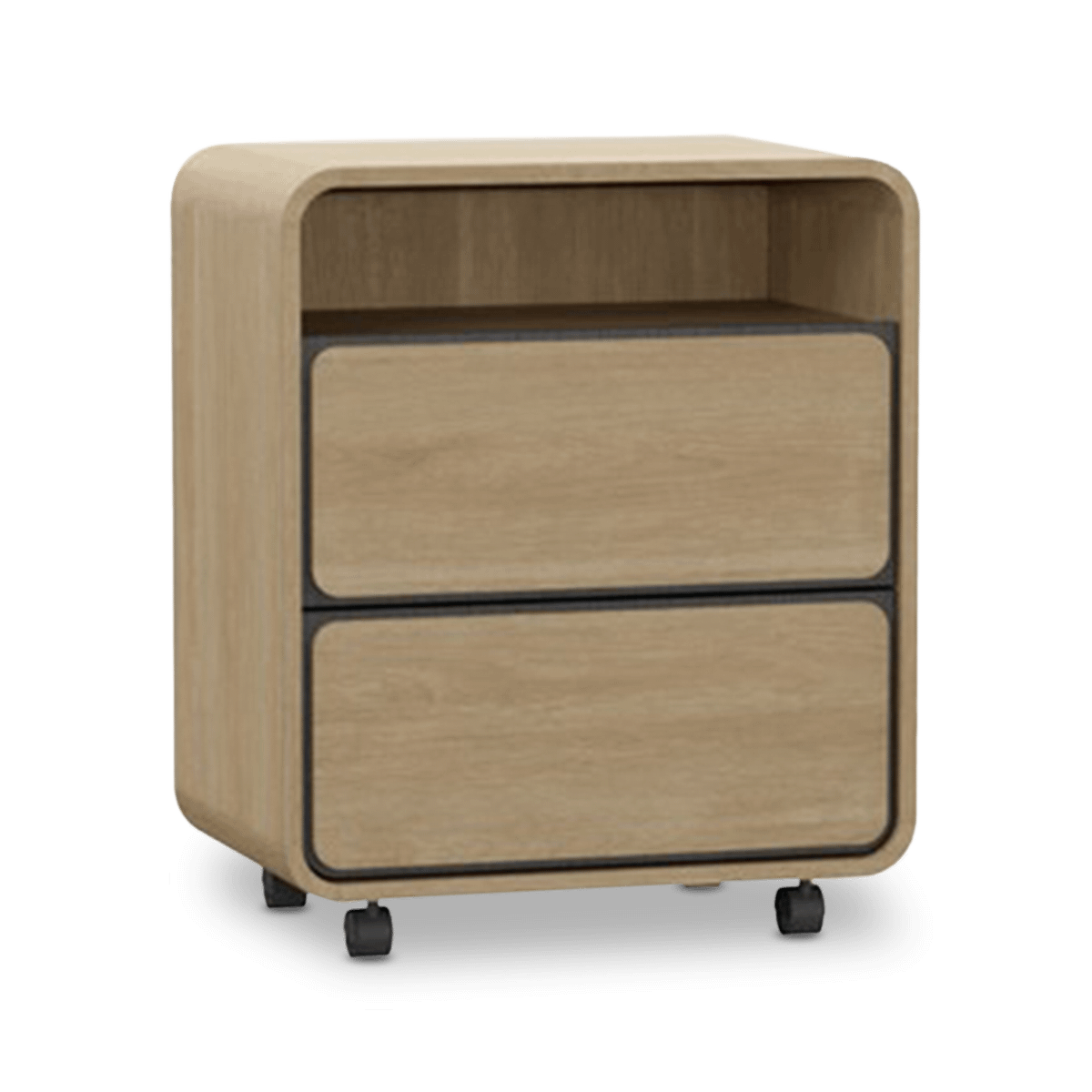 Ladeblok NESTOR Eik/Zwart B56