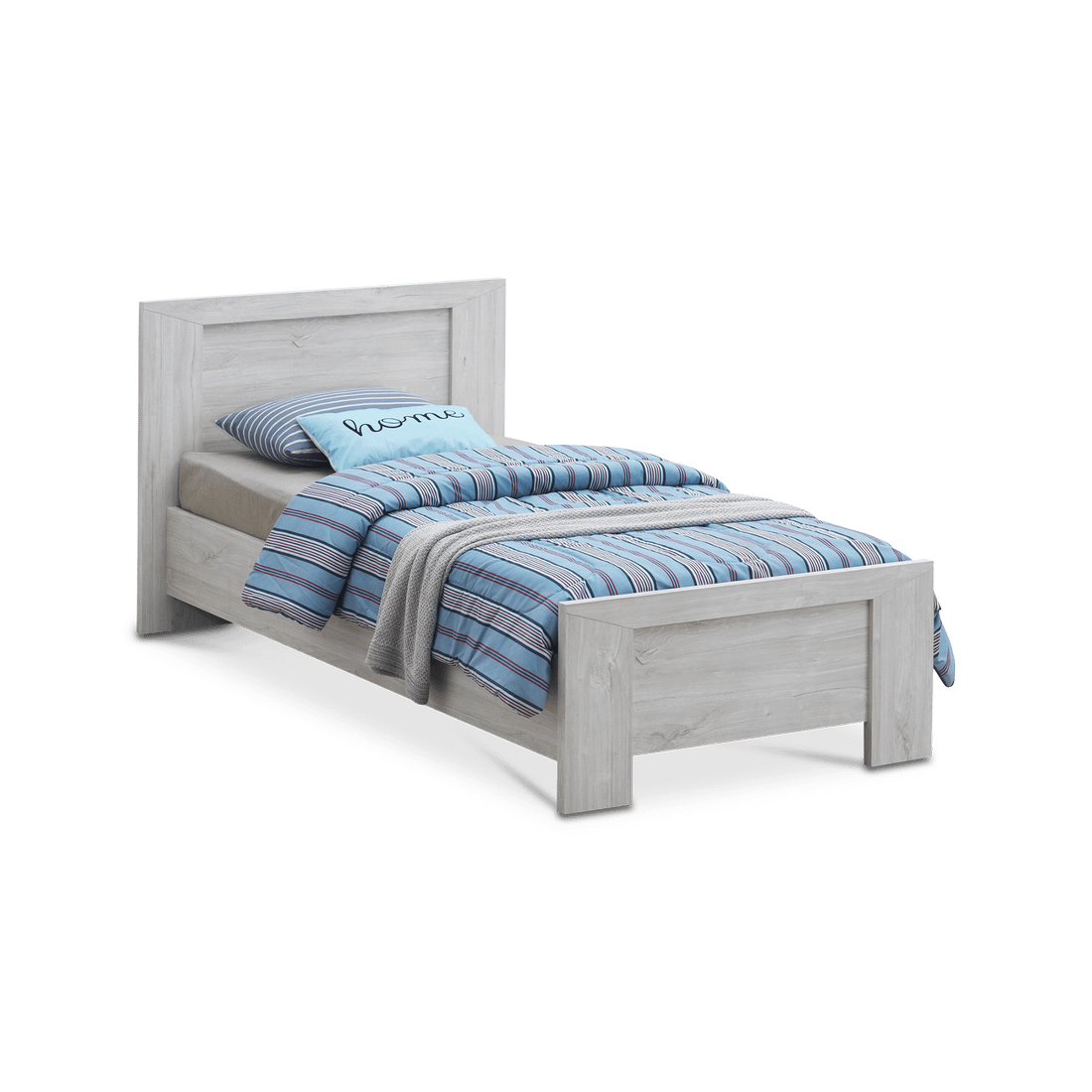 Bed POMPILIO White Oak 90x200 Bed POMPILIO White Oak 90x200