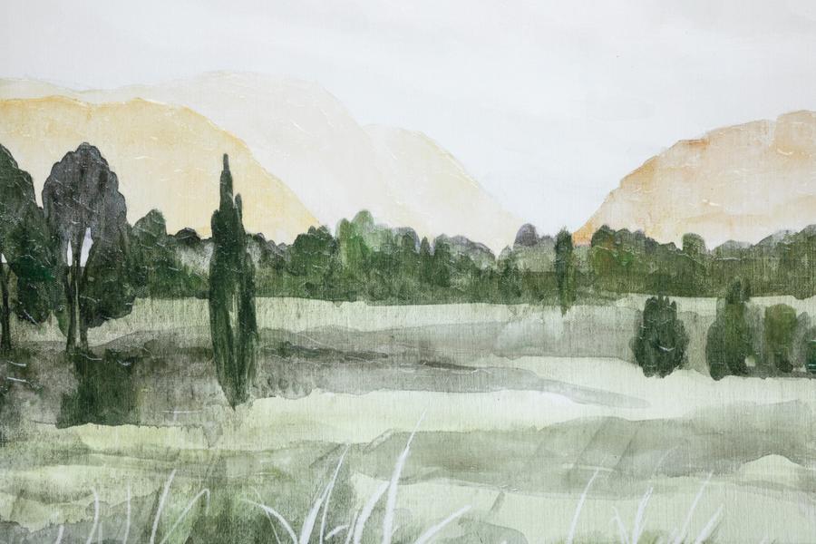 Canvas TOSCANE Wit/Groen Canvas TOSCANE Wit/Groen