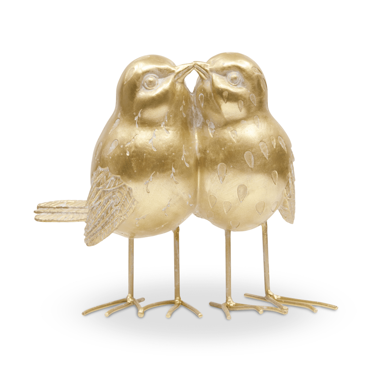 Vogelduo BRAI Polyresine Goud