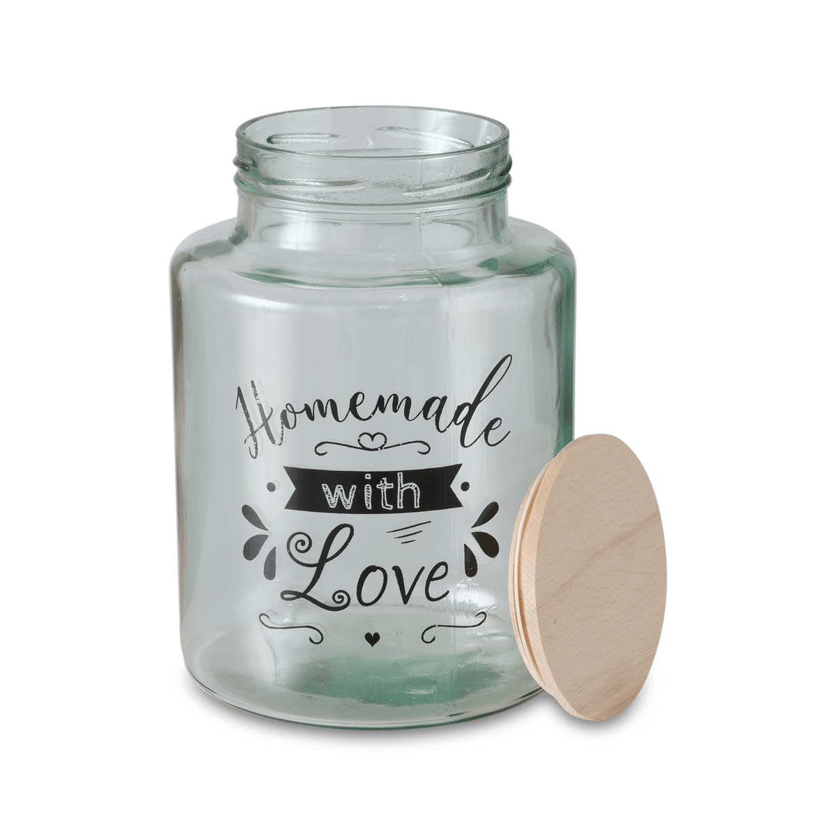 Voorraadpot HOMEMADE Recy. Glas L