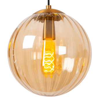 Hanglamp MONSARAZ 3Del. Glas Groen/Amber Hanglamp MONSARAZ 3Del. Glas Groen/Amber