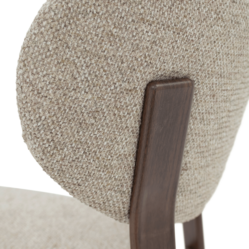 Barstoel ARCUS Sand/Dark Walnut foil