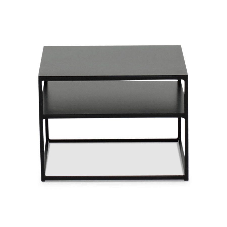 Hoektafel SVELTUS Metaal zwart Hoektafel SVELTUS Metaal zwart