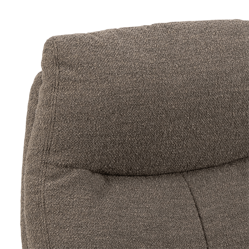 Relaxfauteuil HALDOR met poef Monza Taupe
