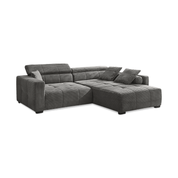 Hoeksalon LORETO Donkergrijs B283-L231 Hoeksalon LORETO Donkergrijs B283-L231