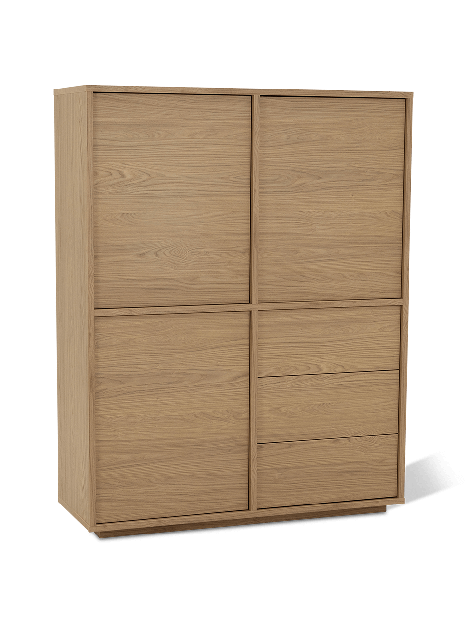 Wandkast Yamato in lichte eikkleur