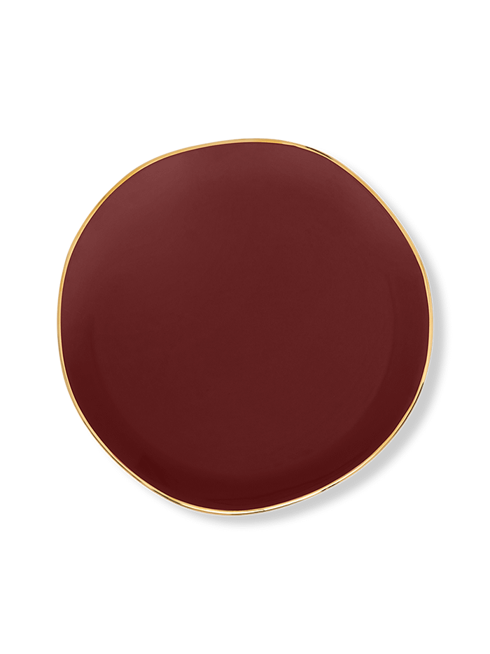 Bord Good Morning Burgundy Ø17 cm