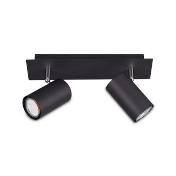 Spot MARLEY 2-Delig Metaal Zwart Spot MARLEY 2-Delig Metaal Zwart