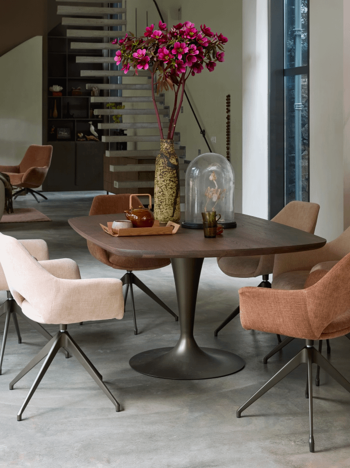 Eettafel Riva Tobacco Oak