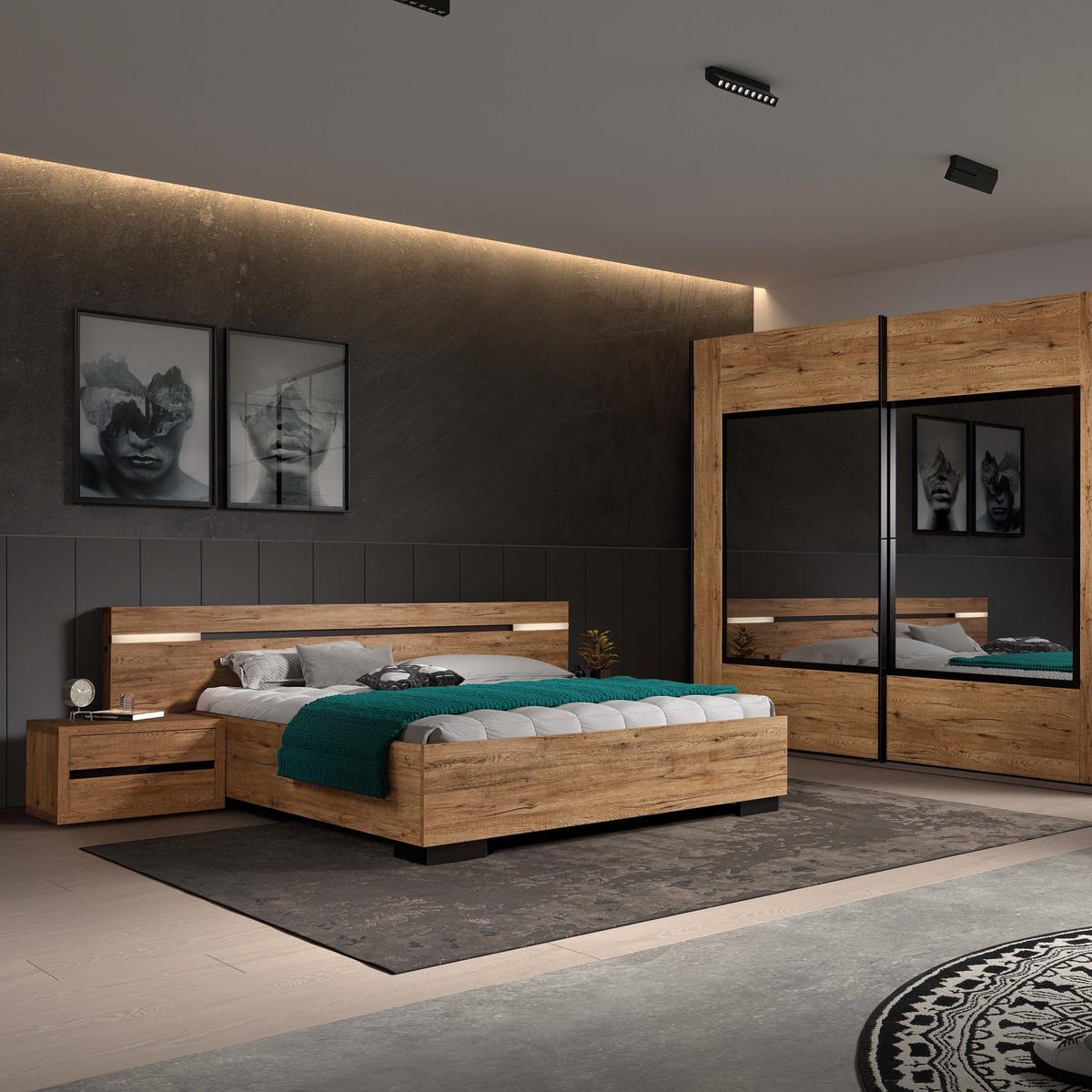 Bed LAFON Scarlet Oak 160x200