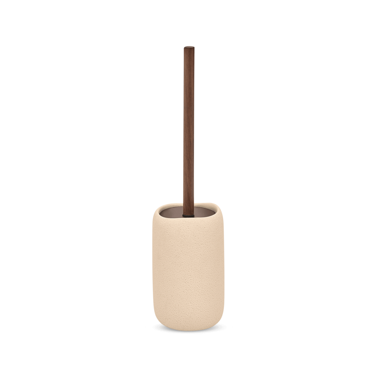 Toiletborstelhouder HOLEZO Poly Beige/Bruin