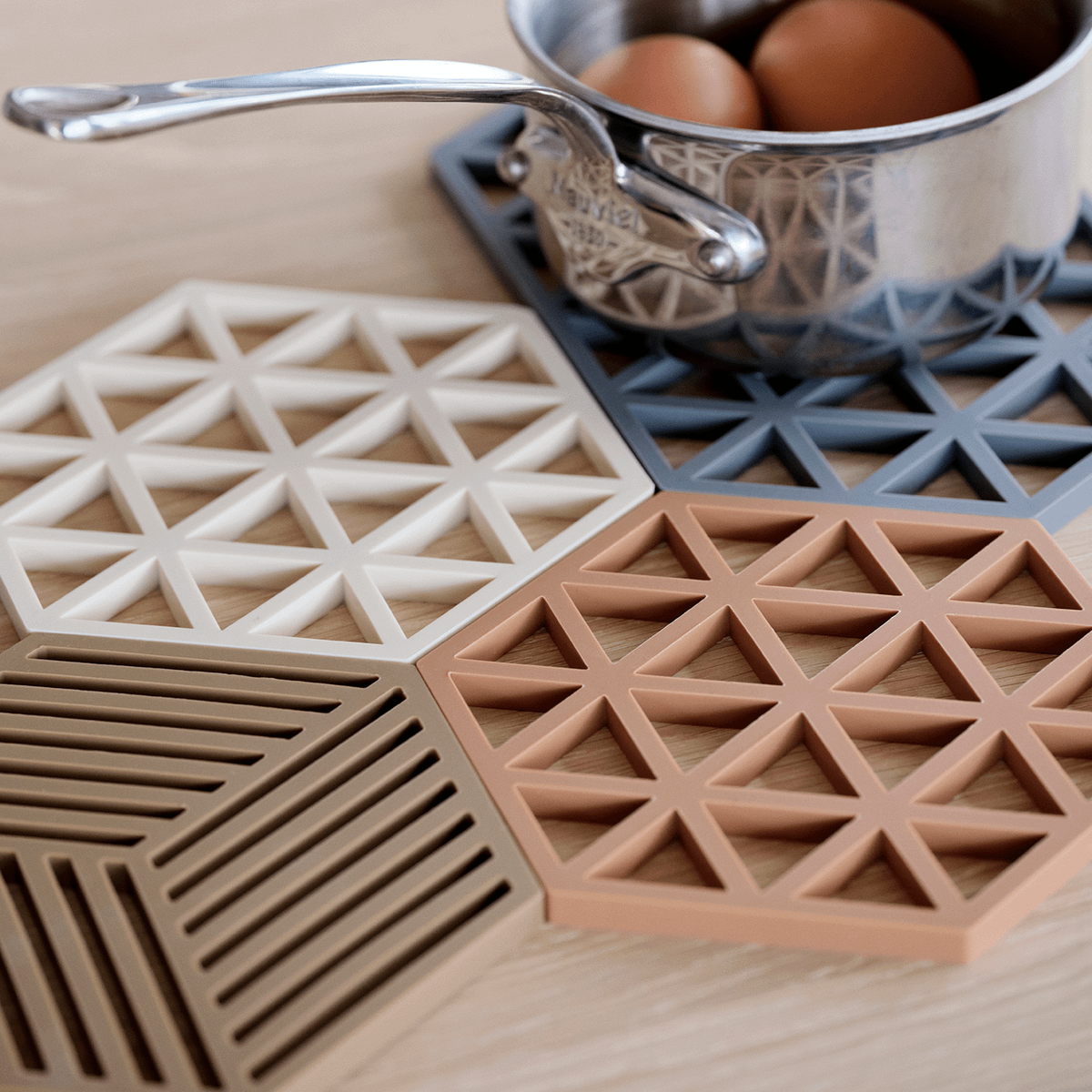 Potonderzetter HEXAGON Sil. Terracotta