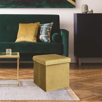 Opbergpouf FLIRAX VK Oker Opbergpouf FLIRAX VK Oker