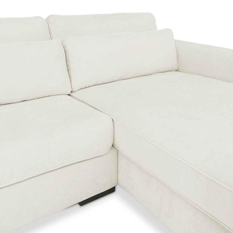 Hoeksalon PLUSS Longchair Rechts Wit Hoeksalon PLUSS Longchair Rechts Wit
