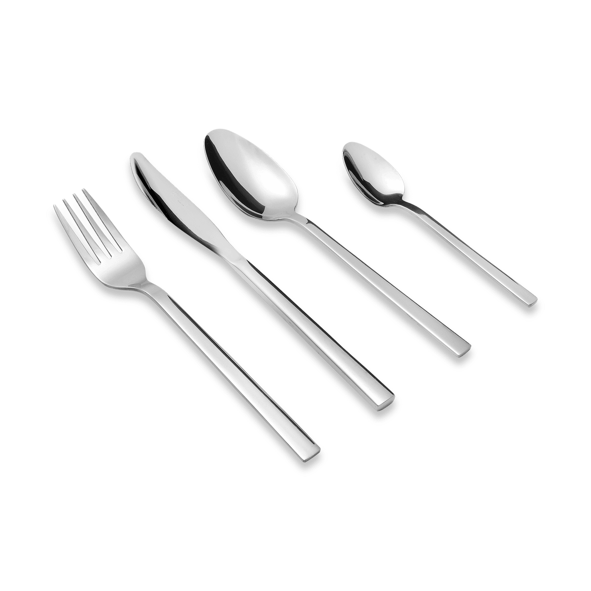 Bestekset ARISSA 24Del. RVS Mat Zilver