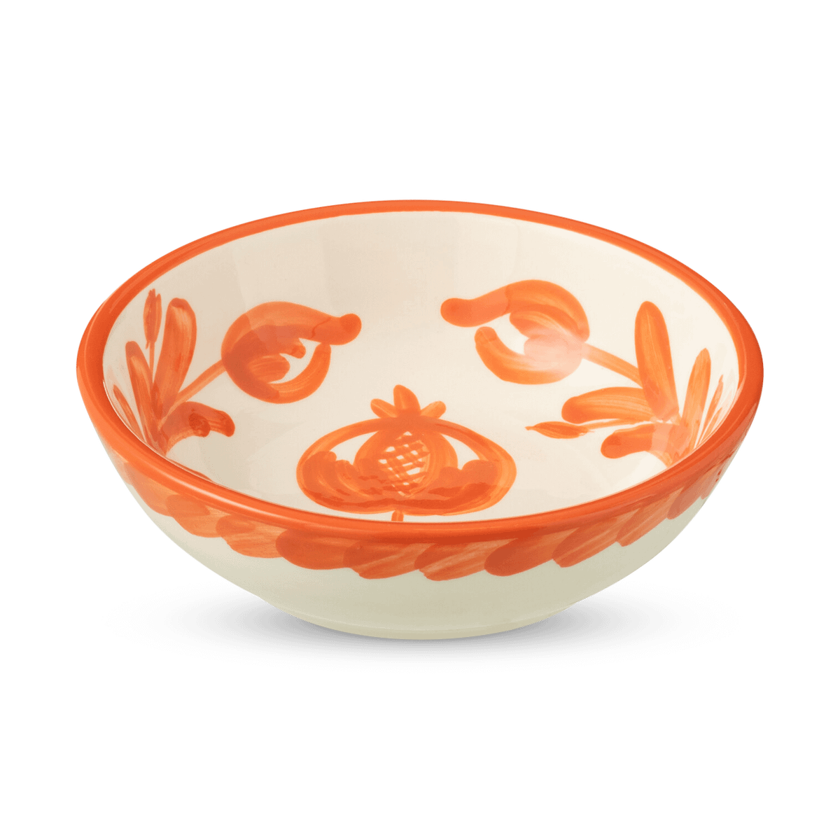 Schaal GRANZA Ker. Wit/Oranje S