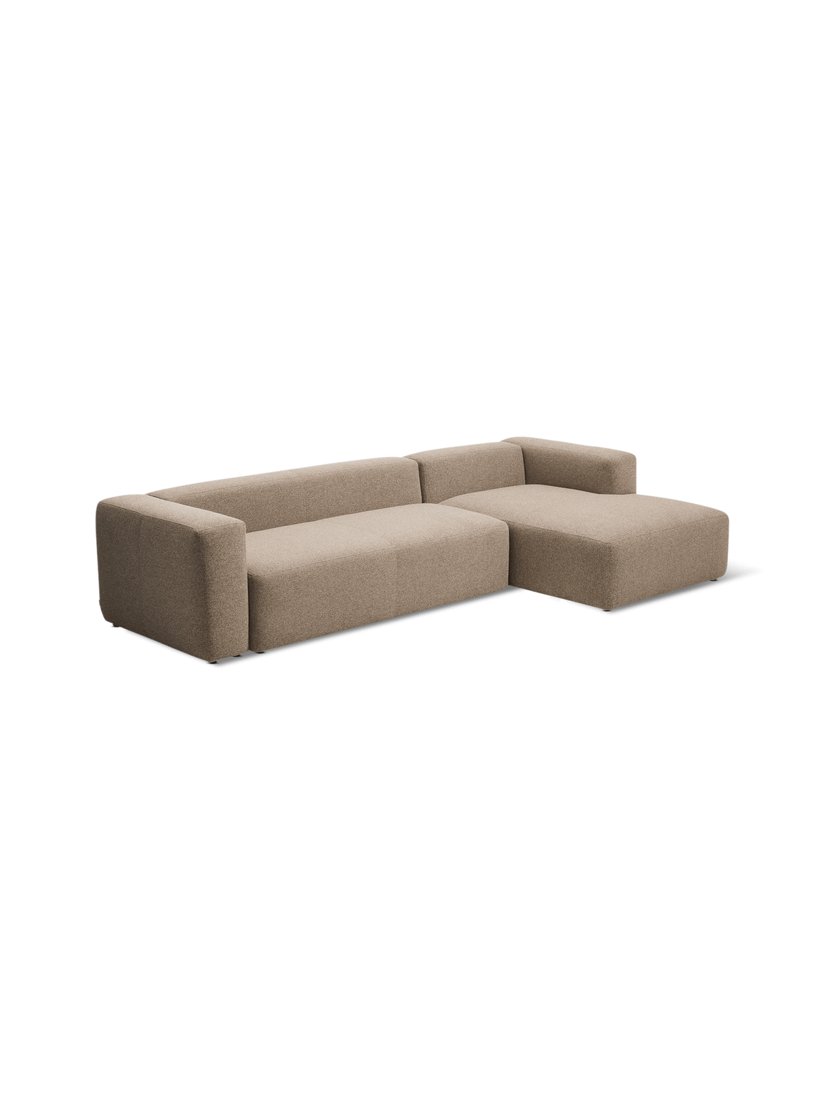 Hoeksalon Blok Longchair Rechts Bruin B330