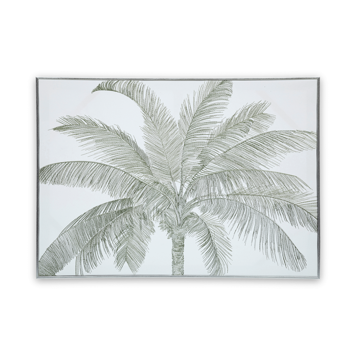 Canvas TYAMA Palmboom Groen