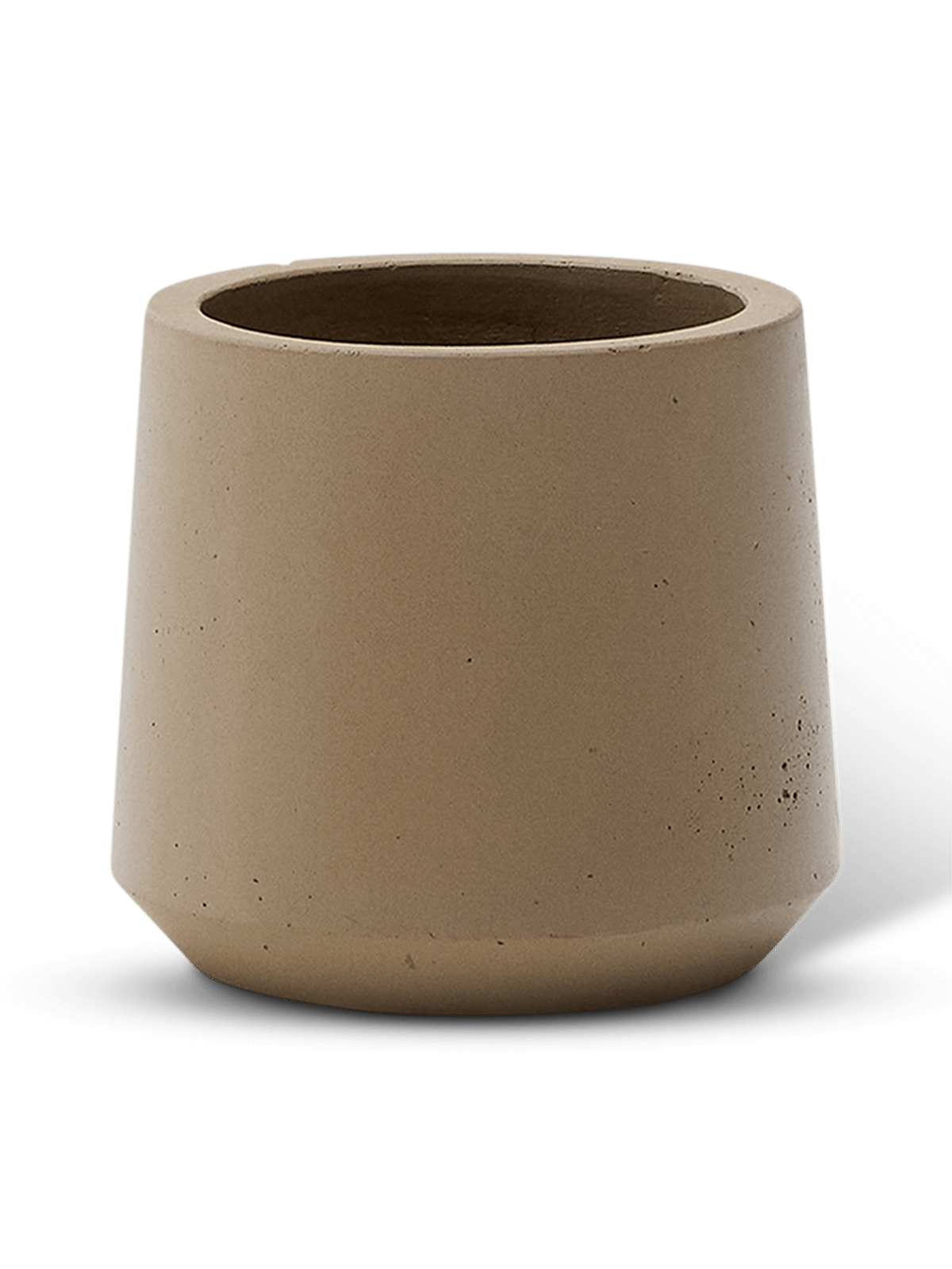 Calun beige bloempot van cement ⌀32 cm