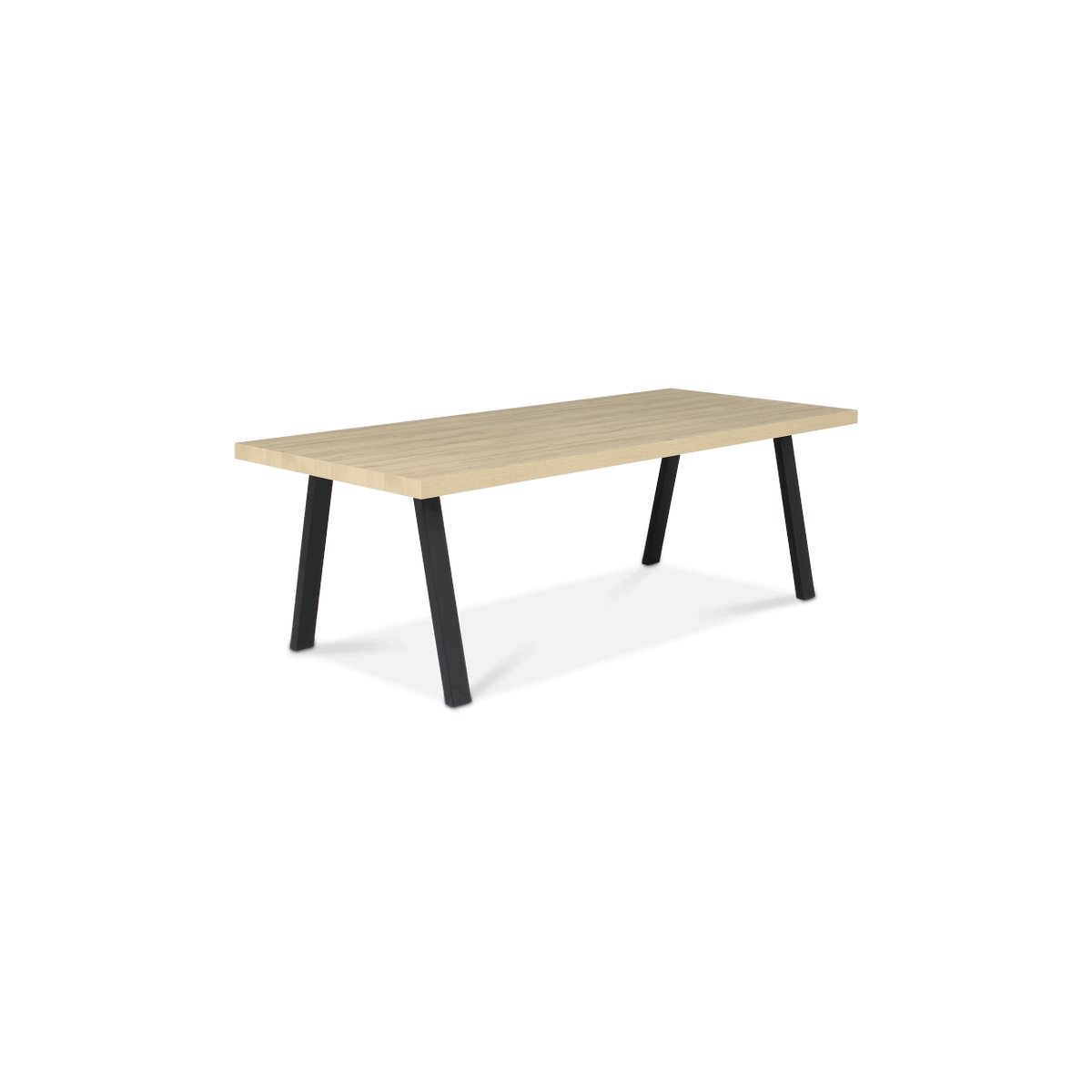Eetkamer TEODOR: Dressoir + Vitrinekast + Eettafel ABBEY 200x100 + 4x stoelen ALECIO Pearl