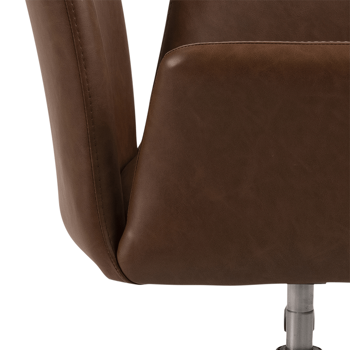 Bureaustoel DORSEY PU Retro Brandy