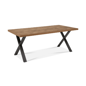 Eettafel met X-poot ABBEY Tropix 200x100 Eettafel met X-poot ABBEY Tropix 200x100