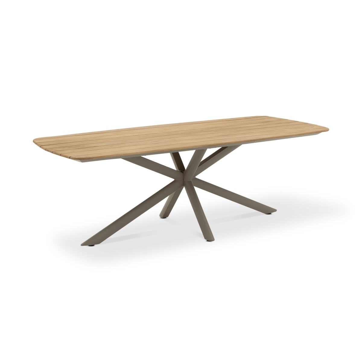 Tuintafel CAPRI Teak/Mocha Taupe 220x100