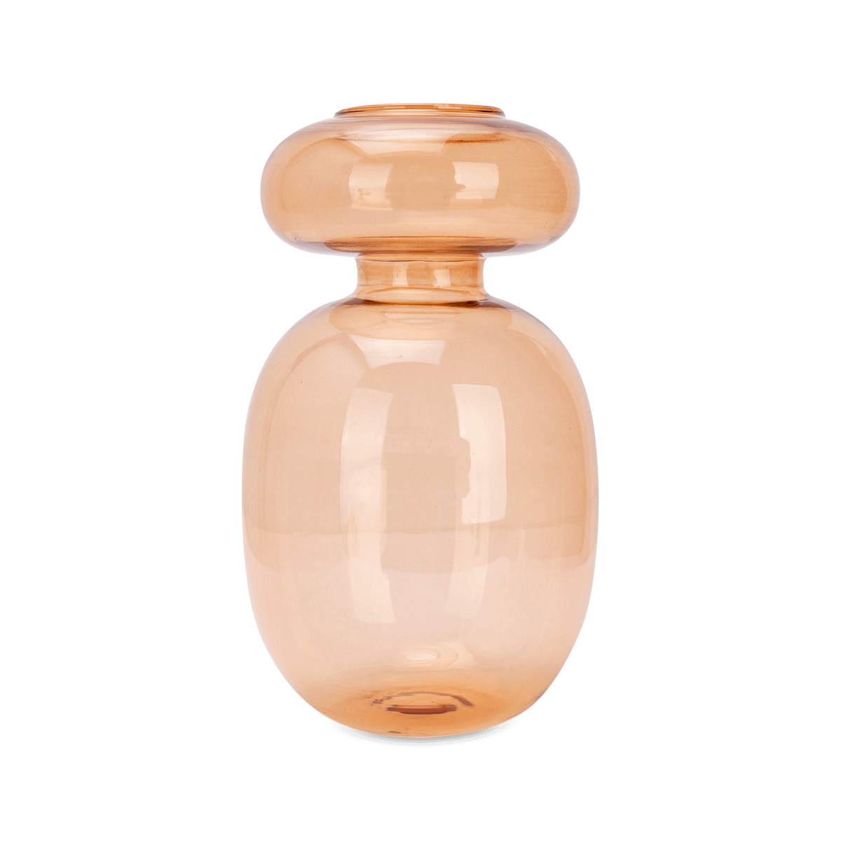 Vaasje THETA Glas Taupe