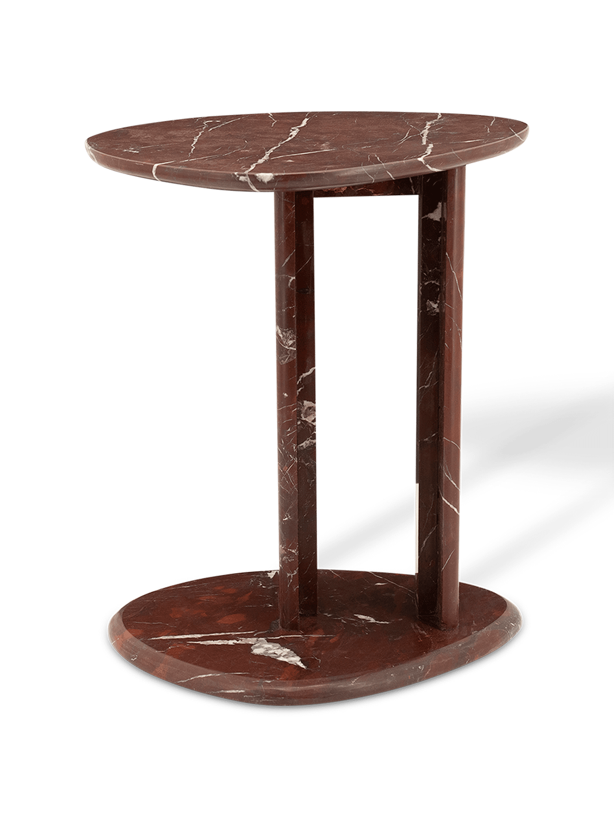 Bijzettafel Lior Rood Marmer