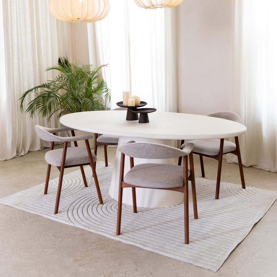 Eettafel KYTHIRA Ovaal 240x120 Microcement Eettafel KYTHIRA Ovaal 240x120 Microcement