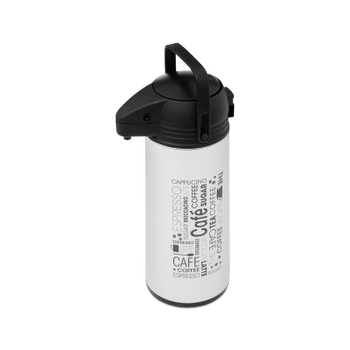 Pompthermos COBRI 1,9L Inox Wit/Zwart Pompthermos COBRI 1,9L Inox Wit/Zwart