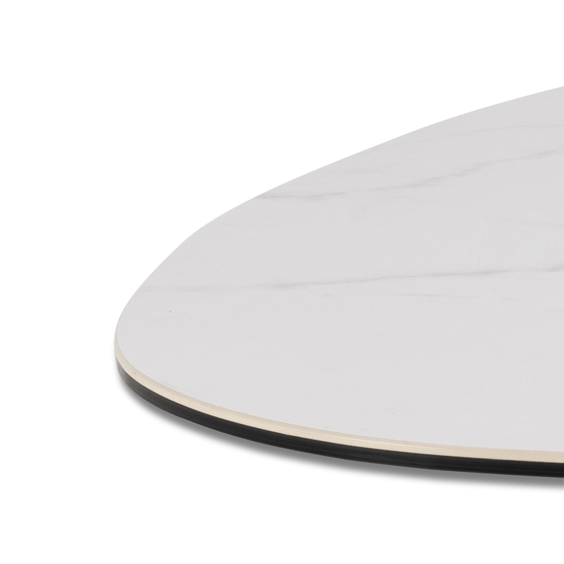 Salontafel MALBORD Keramiek White/Metal Black Salontafel MALBORD Keramiek White/Metal Black