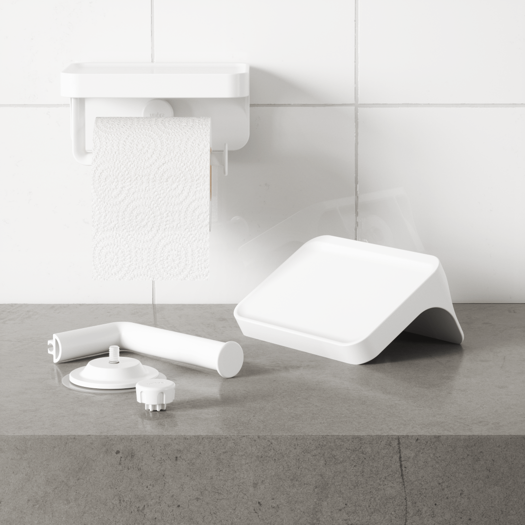 Toiletrolhouder FLEX SURE-LOCK Hang Wit