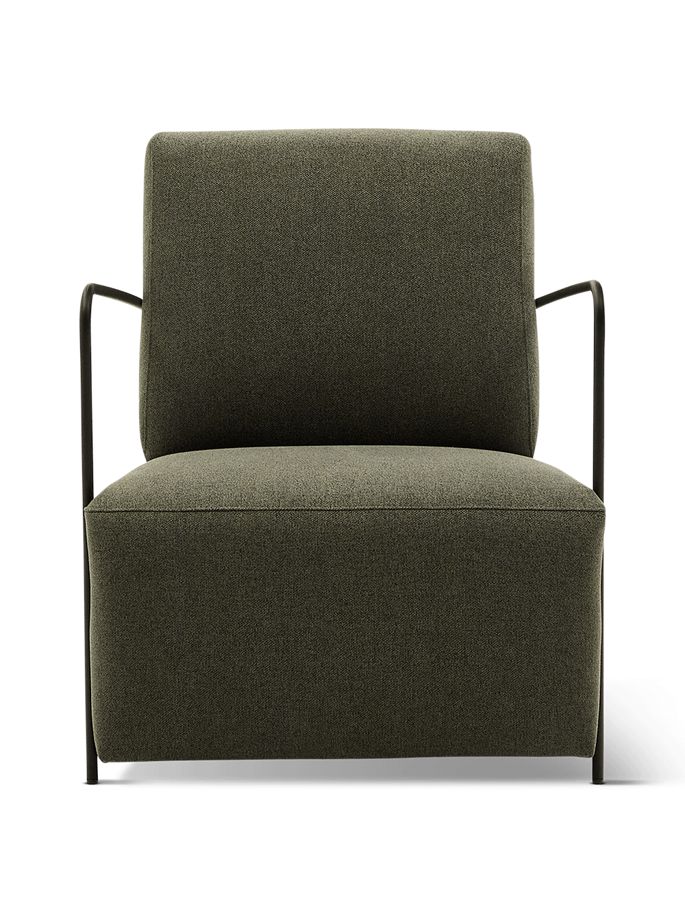 Fauteuil Gamer in groen en metaal met een mat zwarte afwerking