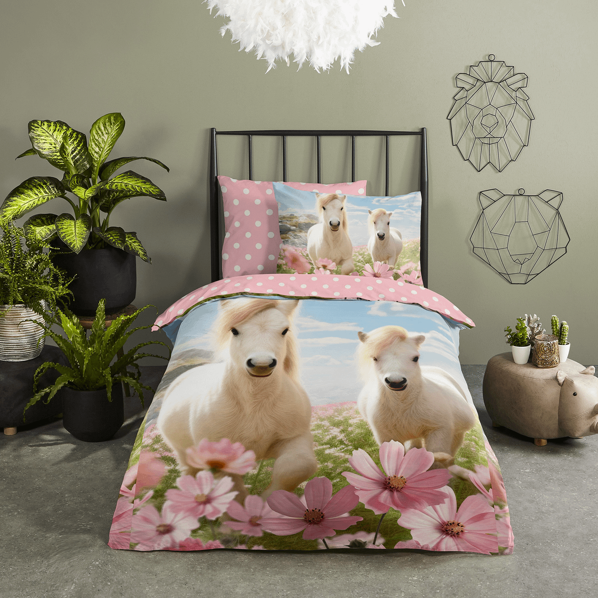 Dekbedovertrek PHILOU 140 Roze