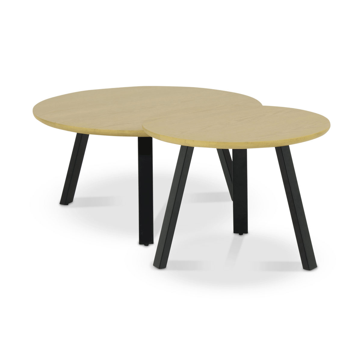 Salontafelset FURANO Ø80-H45/Ø60-H40