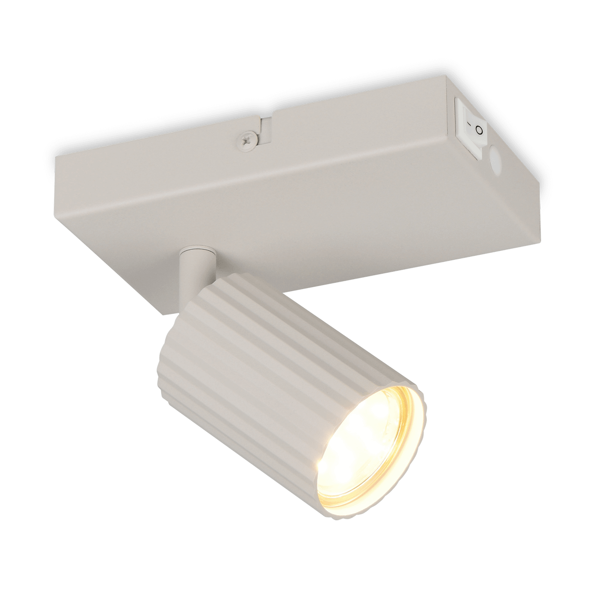 Wandlamp SOKA 1Del. Metaal Warm Grijs