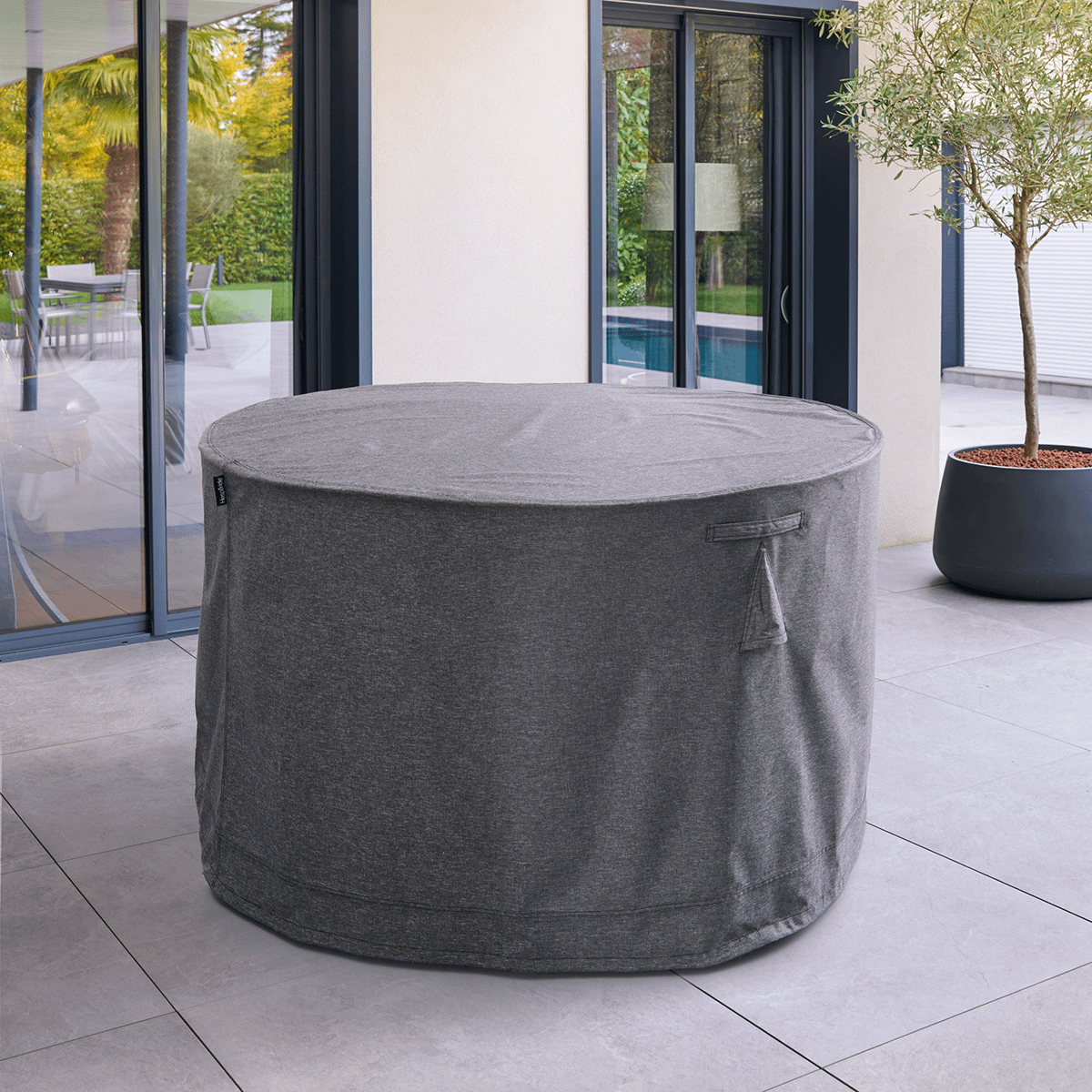 Cover TRIORA Grijs Ronde Tafel Ø130