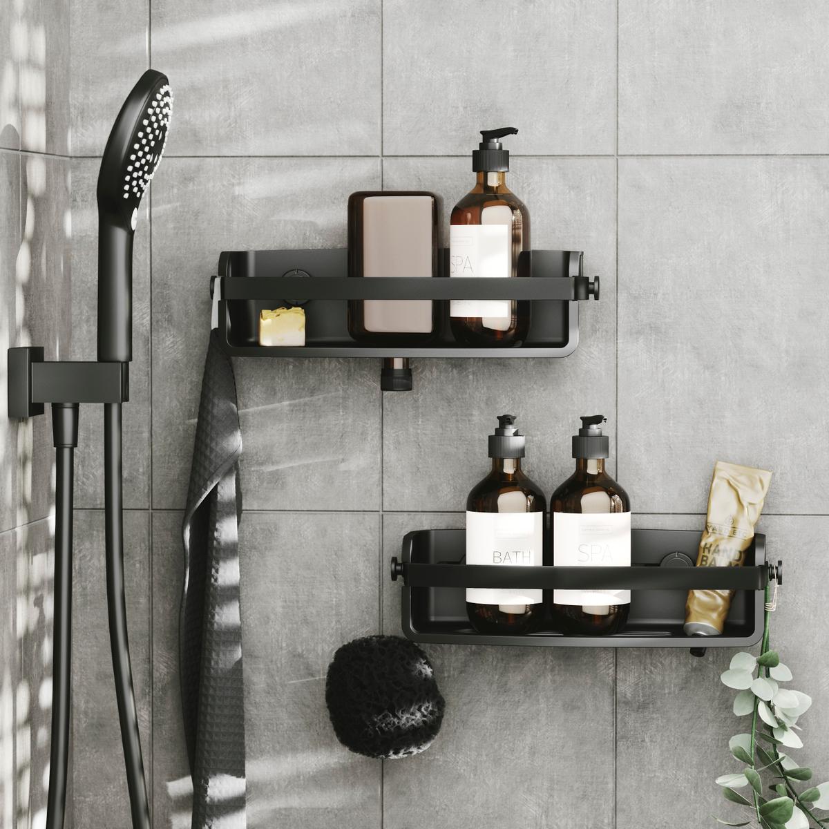 Doucherek FLEX GEL-LOCK Zwart
