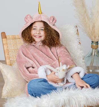 Hoodie UNICORN Poly Roze Hoodie UNICORN Poly Roze