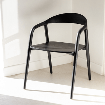 Stoel HJALMAR Ash Wood Black Stoel HJALMAR Ash Wood Black