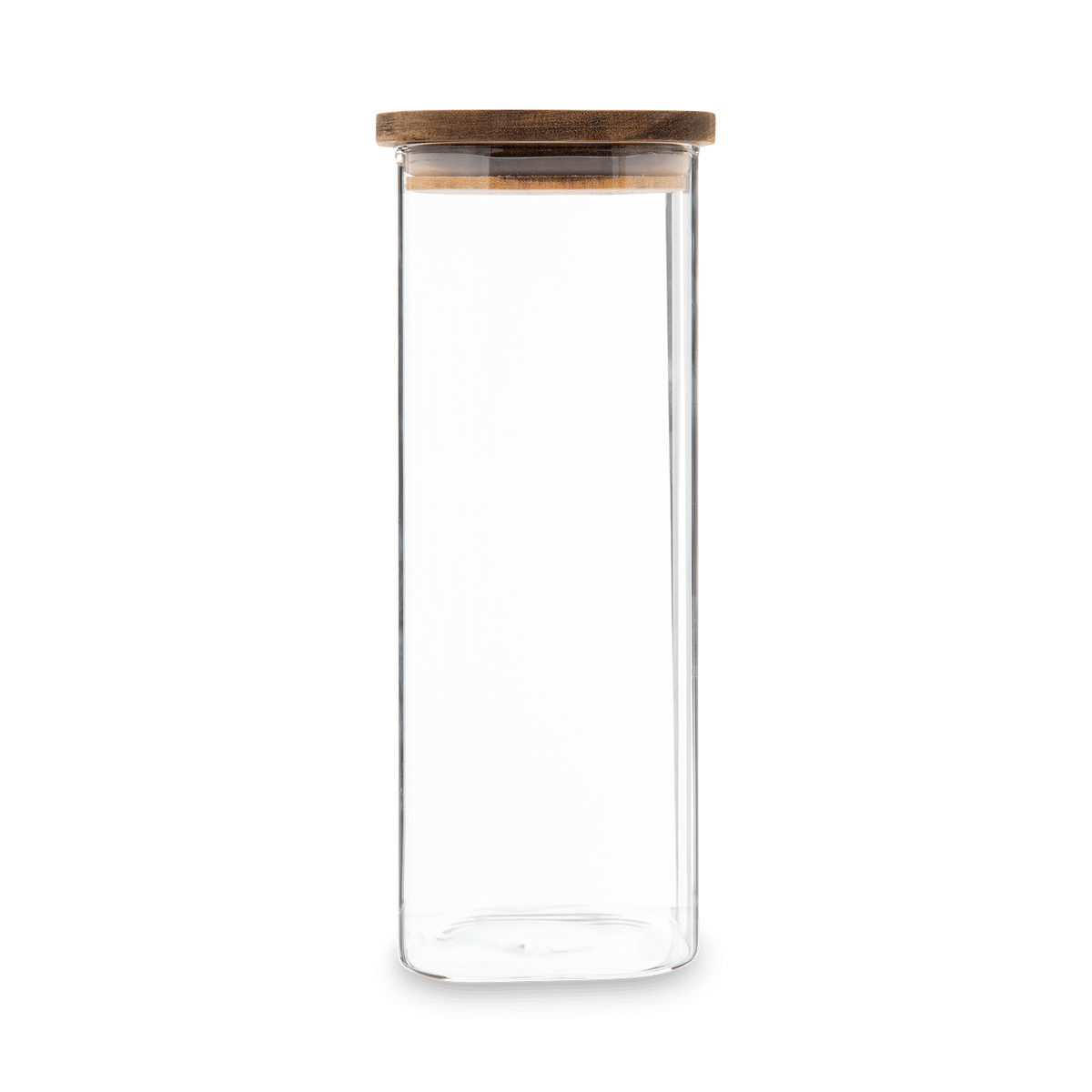 Voorraadpot AZIME Glas/Acacia 2l
